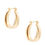 Thumbnail: Sodajo Double Oval Hoop Gold Dipped Earring