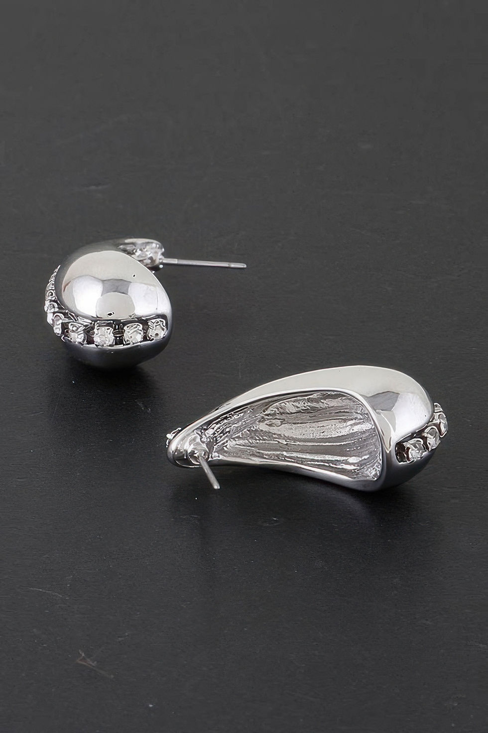 Thumbnail: Rhinestone Tear Drop Earring