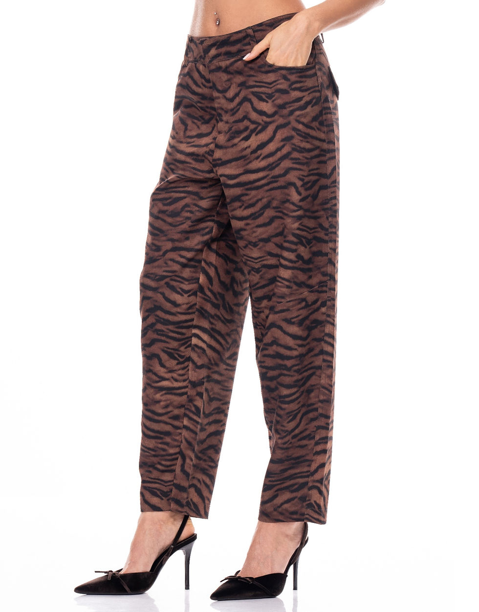 Thumbnail: Zebra Print Pants
