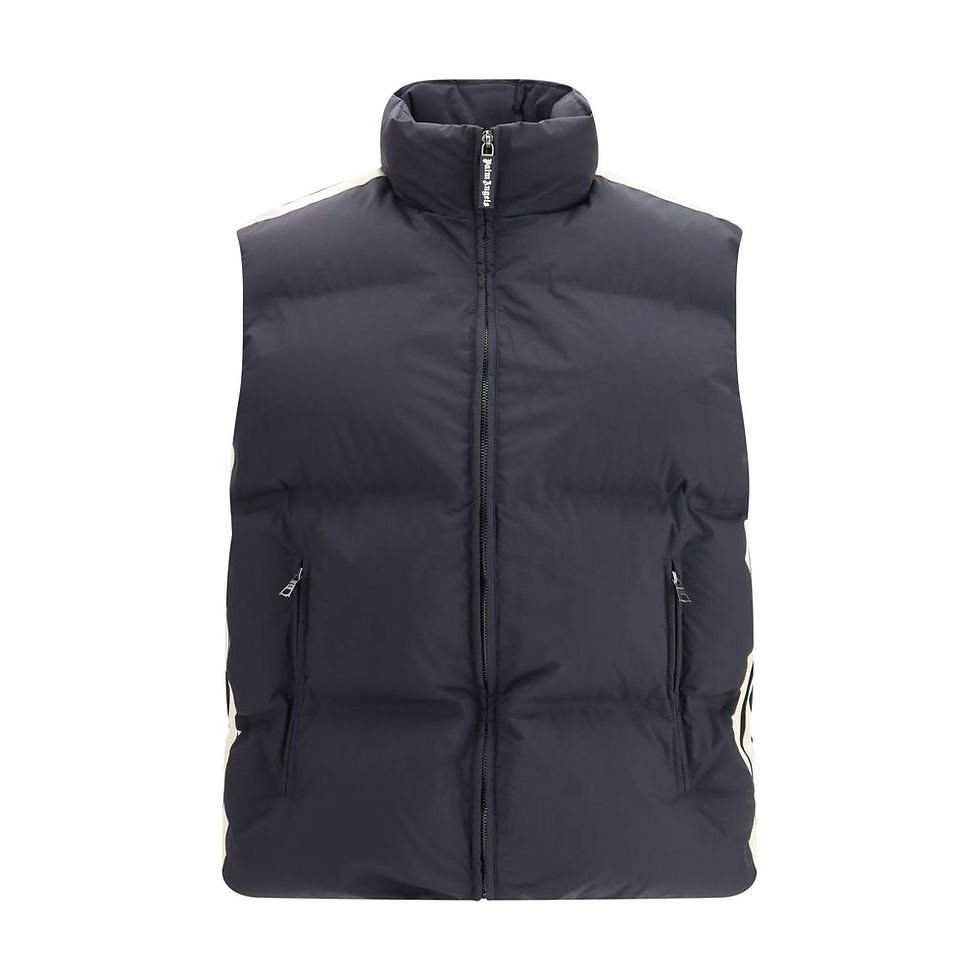 Thumbnail: Palm Angels Black Polyamide Sleveless Jacket