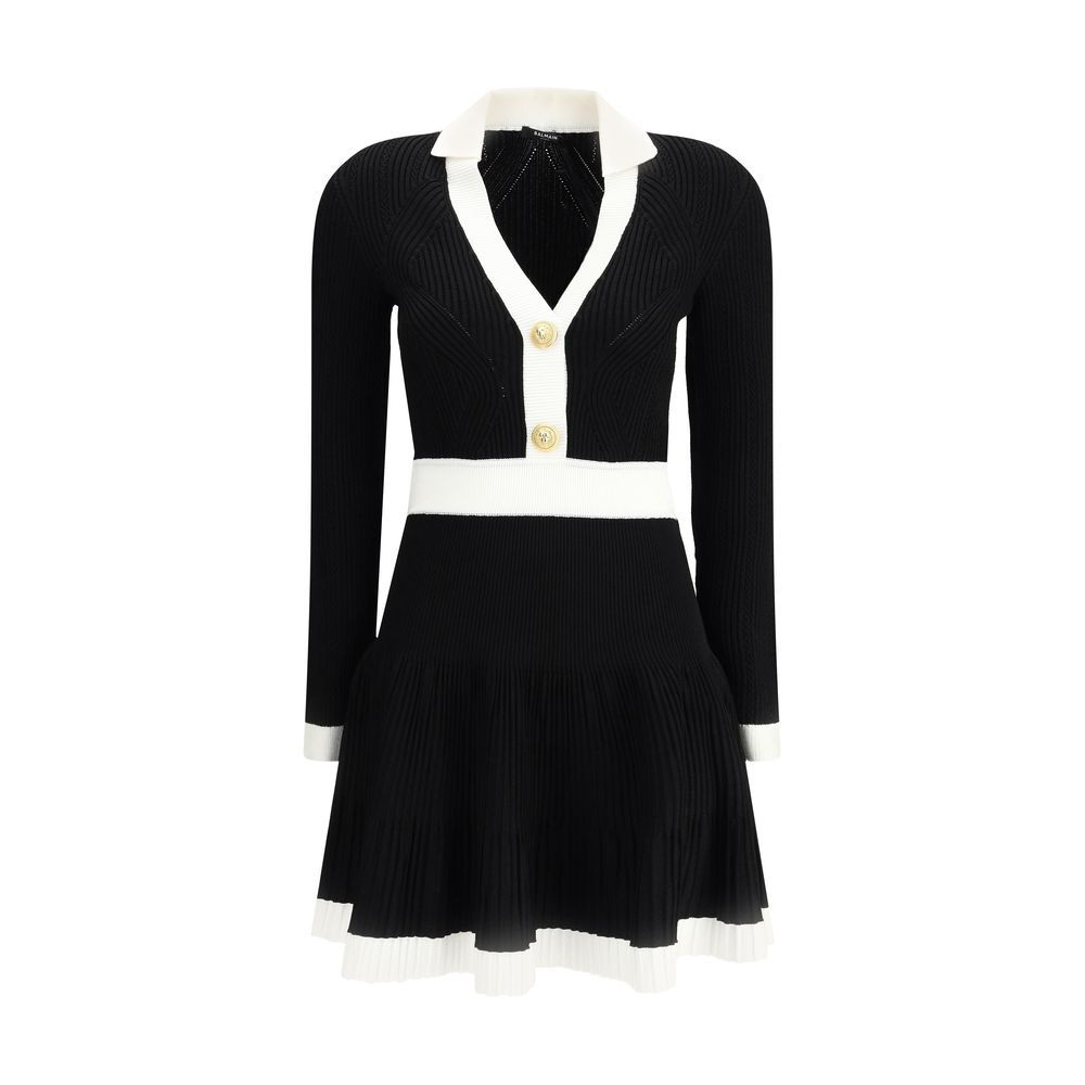 Balmain Black Viscose Casual Dress