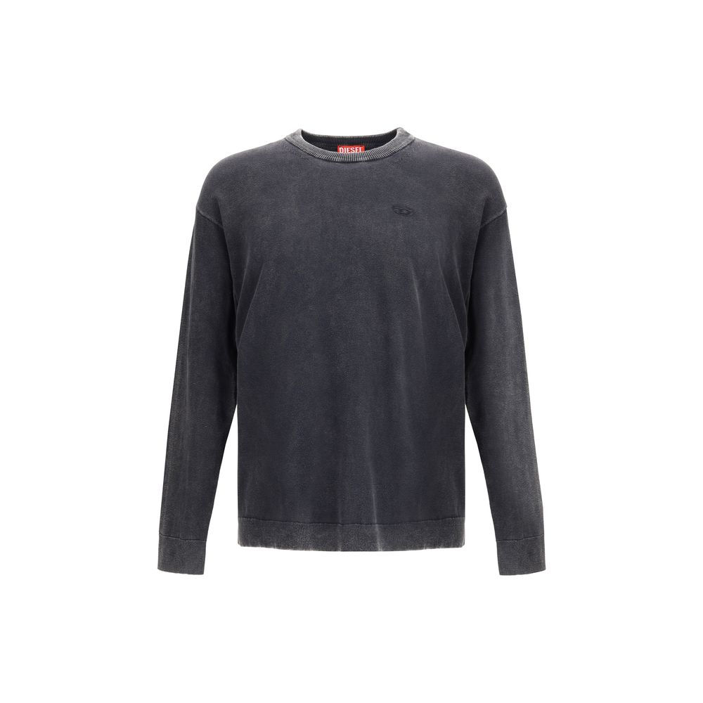 Diesel Gray Cotton Sweatshirt