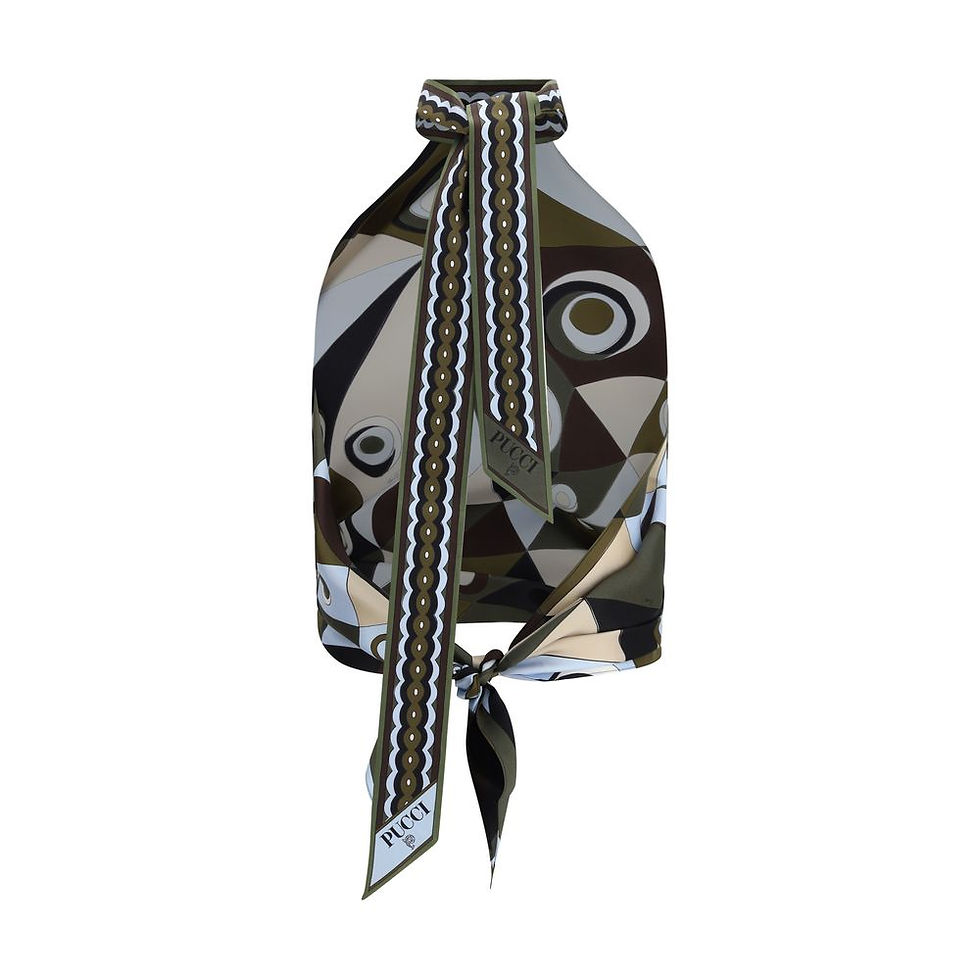 Thumbnail: Emilio Pucci Bicolor Silk Pattern Shirt