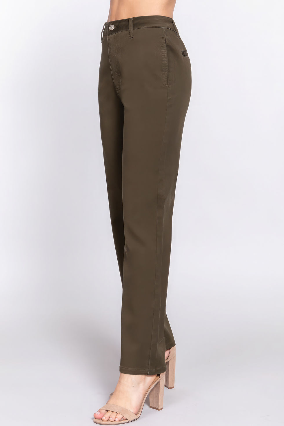 Thumbnail: Straight Fit Twill Long Pants    