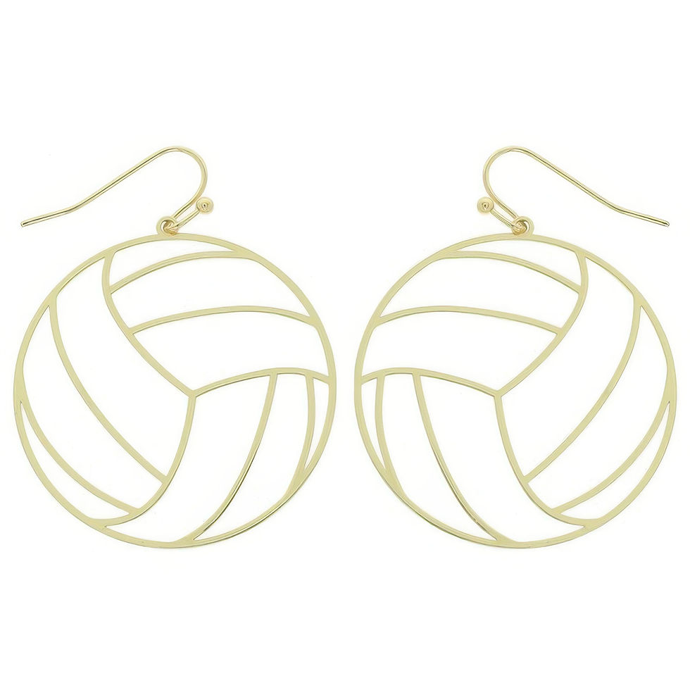Gameday Volleyball Cutout Dangle Earrings
