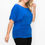 Thumbnail: Short Sleeve Top Featuring A Round Neck And Ruched Sides