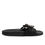 Thumbnail: Dolce & Gabbana Black Devotion Matelassé Leather Slides Shoes