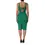 Thumbnail: Dolce & Gabbana Dark Green Sleeveless Rayon Bodycon Dress