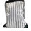 Thumbnail: Dolce & Gabbana Black White Striped Polyester Drawstring Backpack Bag