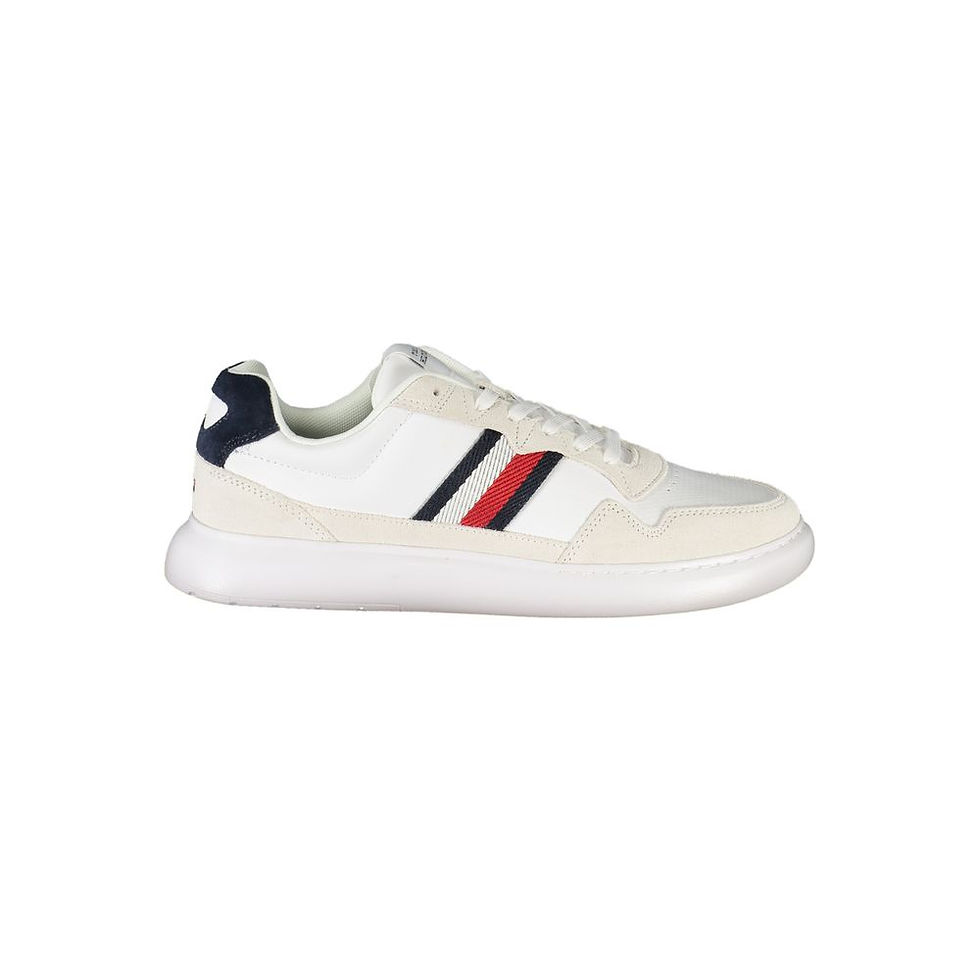 Thumbnail: Tommy Hilfiger White Polyurethane Men Sneaker