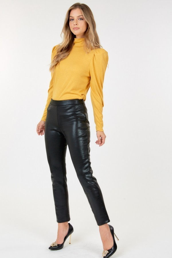 Thumbnail: Animal Skin Vinyl Ankle Pants