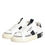 Thumbnail: Dolce & Gabbana White Black Leather Low Top Sneakers Shoes