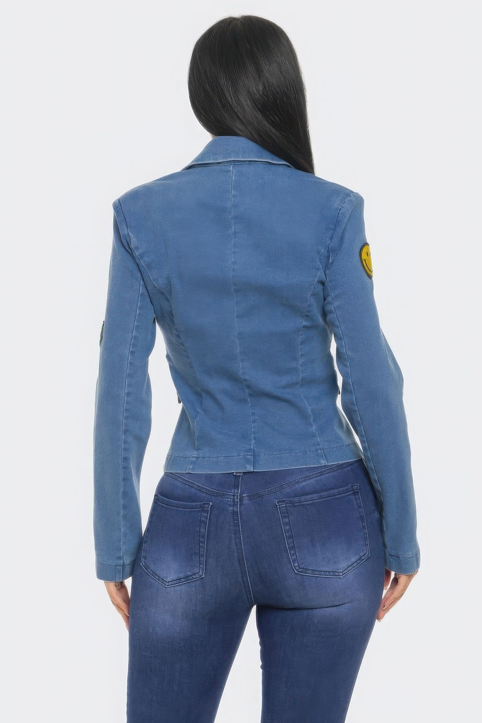 Thumbnail: Patch It Up Denim Blazer Jacket