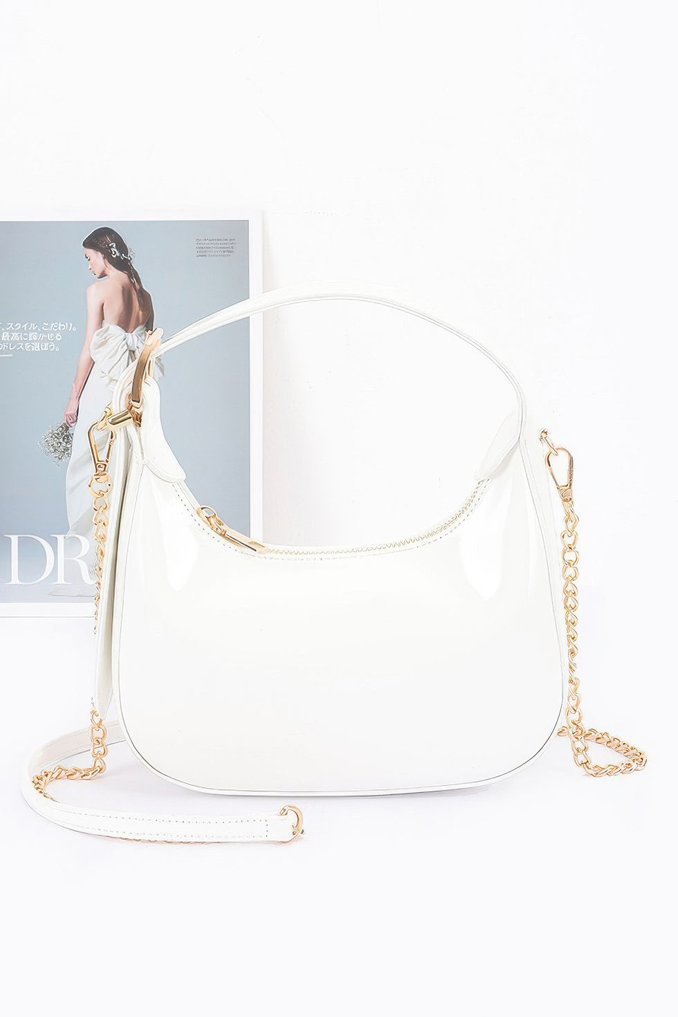 Thumbnail: Enamel Hobo Bag