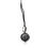 Thumbnail: Dolce & Gabbana Black Round Leather DG Logo Coin Purse Lanyard Wallet