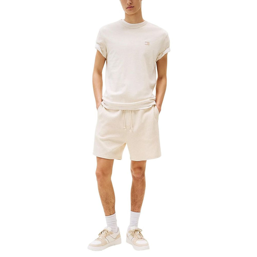 Thumbnail: Tommy Hilfiger Jeans Beige Recycled Cotton T-Shirt