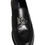 Thumbnail: Dolce & Gabbana Black Leather DG Plaque Loafers Dress Shoes