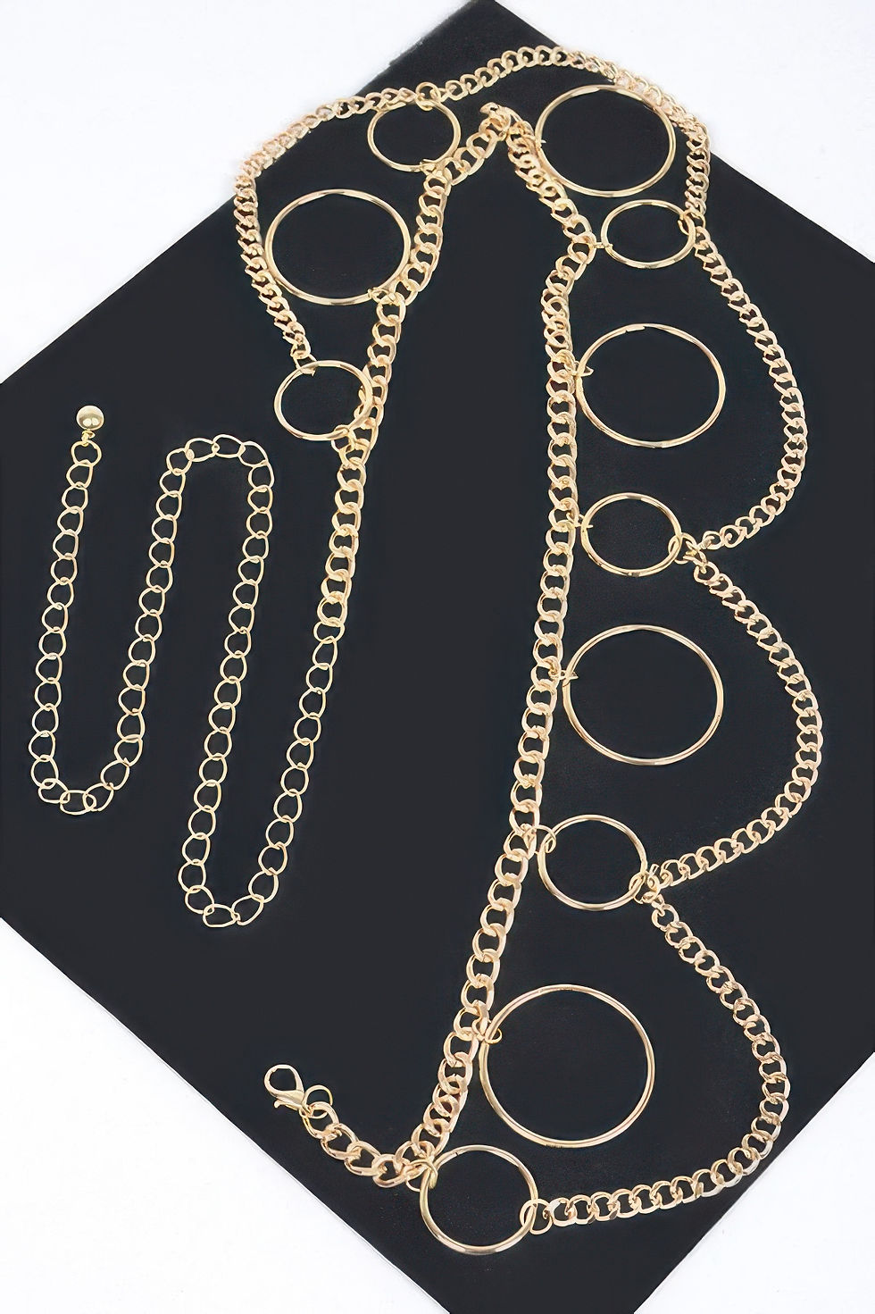 Thumbnail: Multi O Ring Layered Chain Belt 