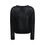 Thumbnail: Allude Black Fleece Wool Cardigan