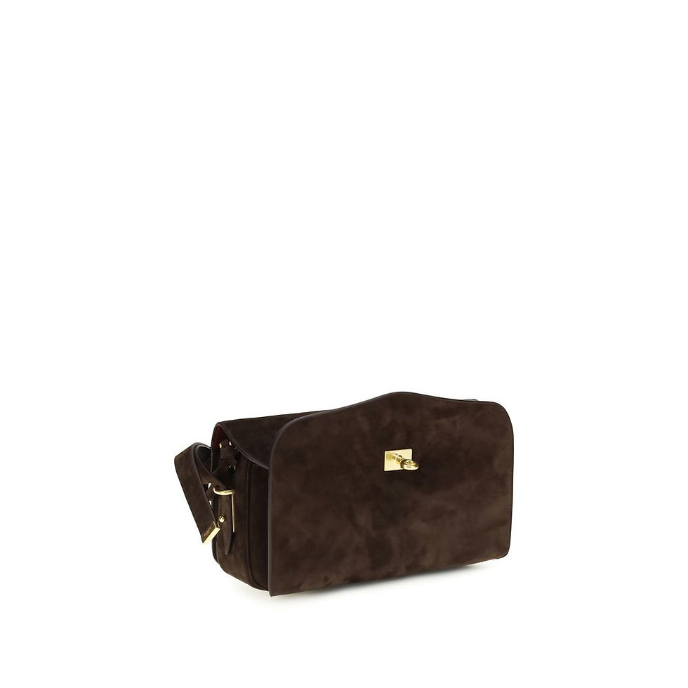 Thumbnail: Balenciaga Brown Calf Leather Bos Taurus Shoulder Bag