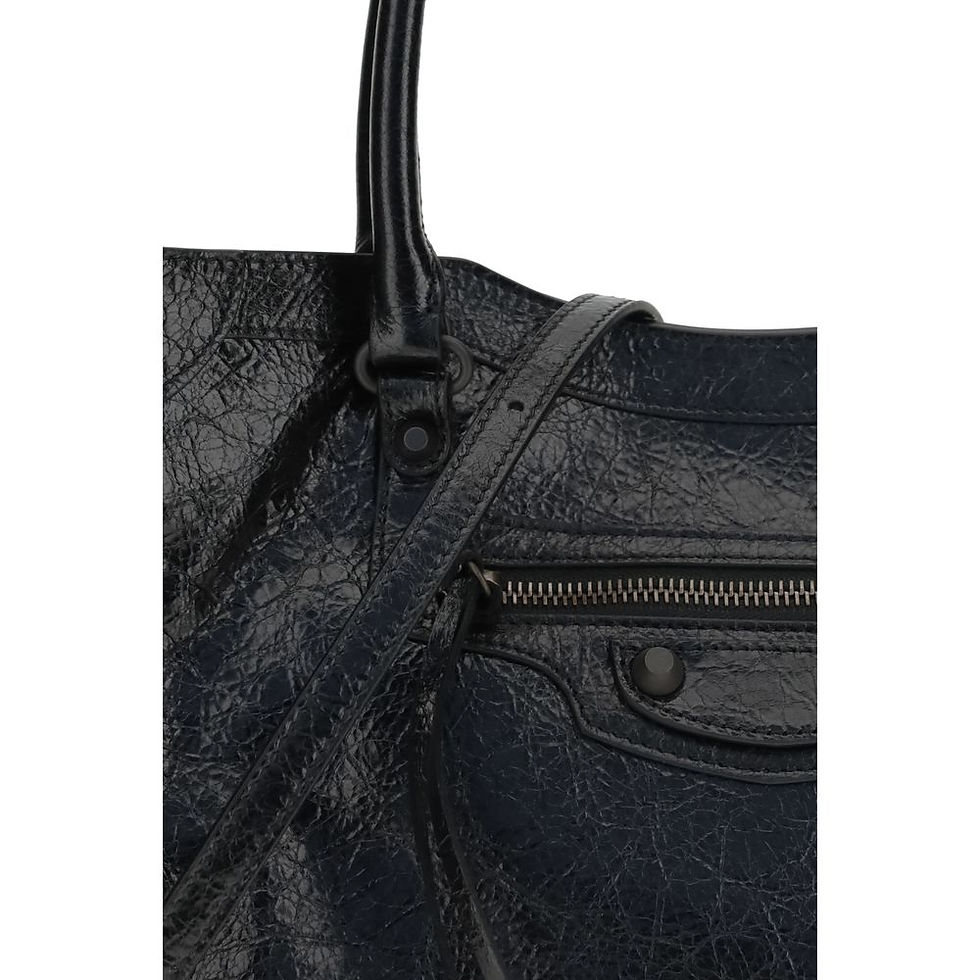 Thumbnail: Balenciaga Black Lamb Ovis Aries Aries Shoulder Bag