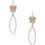 Thumbnail: Fashion Butterfly Clear Stone Dangle Earring