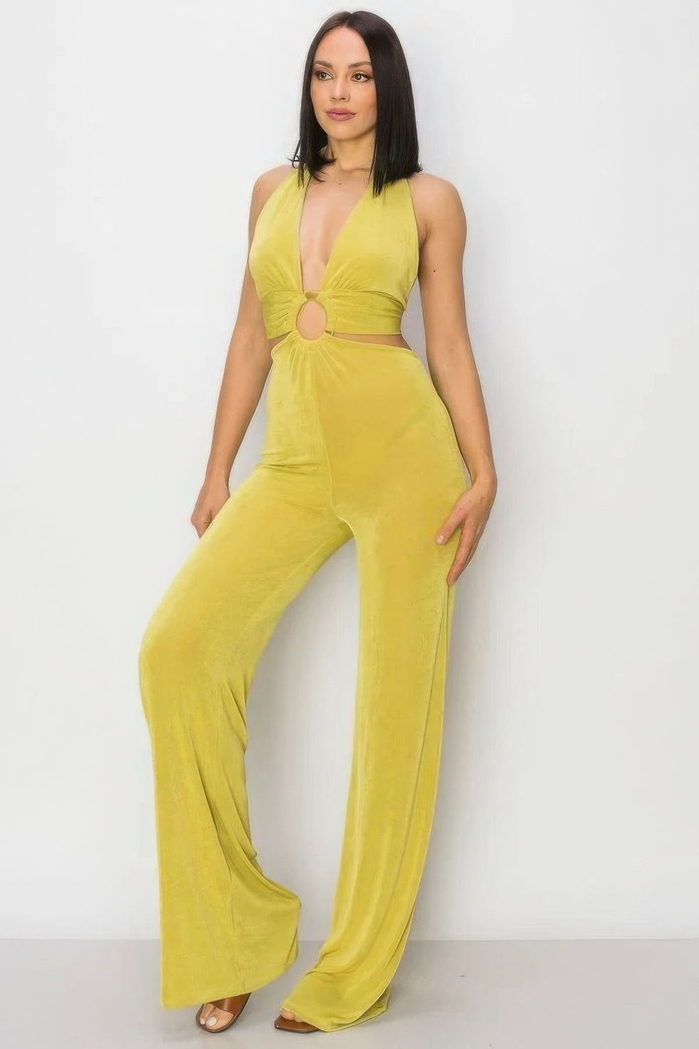 Thumbnail: Olid Slinky Wide Legs Jumpsuit