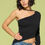 Thumbnail: Solid Color One Shoulder Off Top