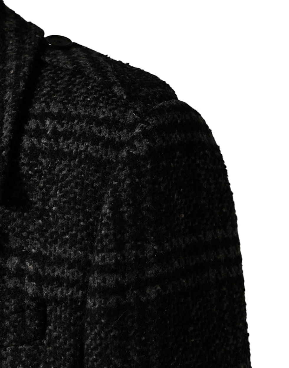 Thumbnail: Dolce & Gabbana Grey Double Breasted Plaid Wool Coat Jacket