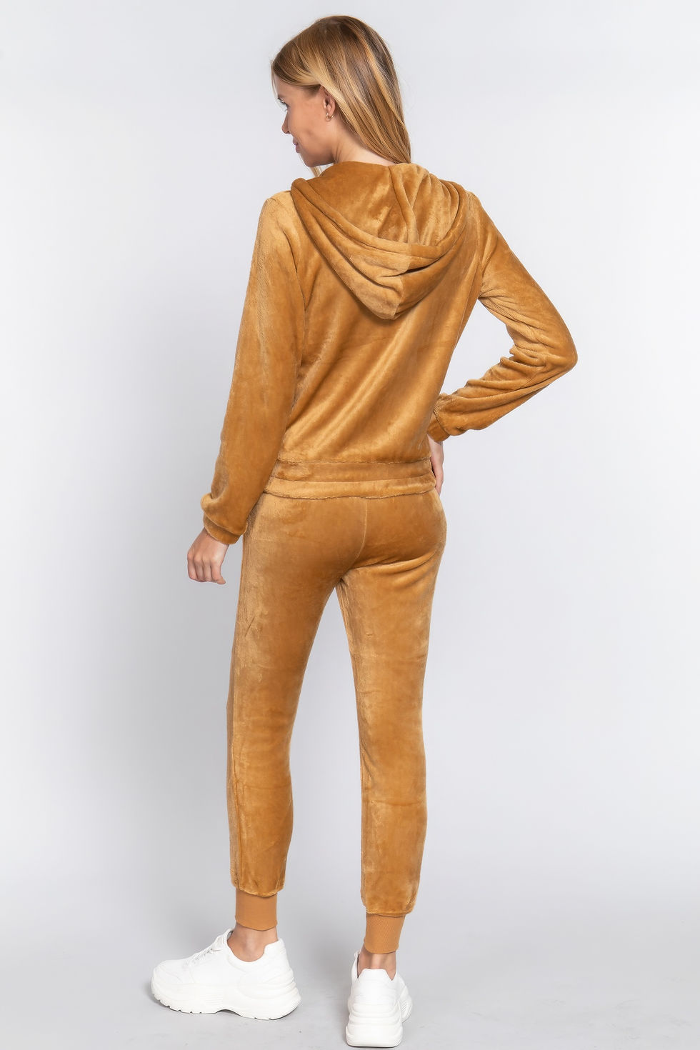 Thumbnail: Faux Fur Jacket & Jogger Pants Set   