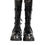 Thumbnail: Dolce & Gabbana Black Leather Knee High Combat Boots Shoes