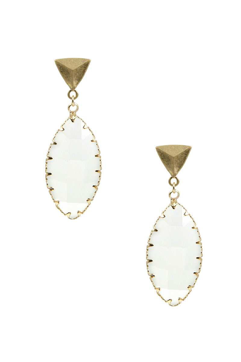 Thumbnail: Triangle Resin Dangle Earring