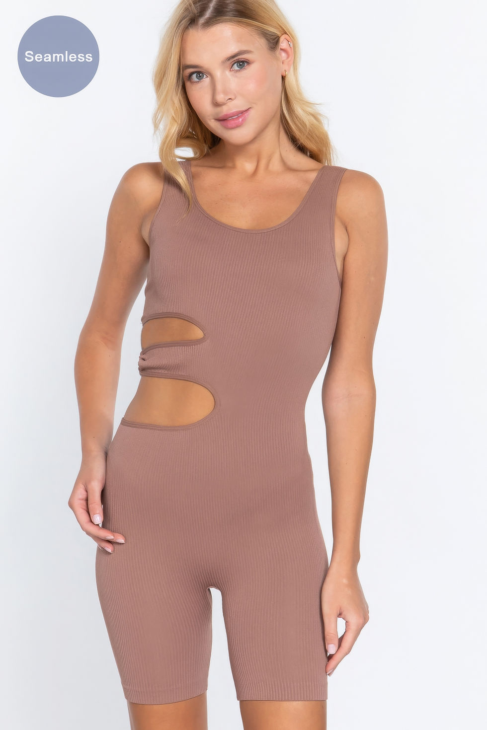 Thumbnail: Suave Cut-out Seamless Romper