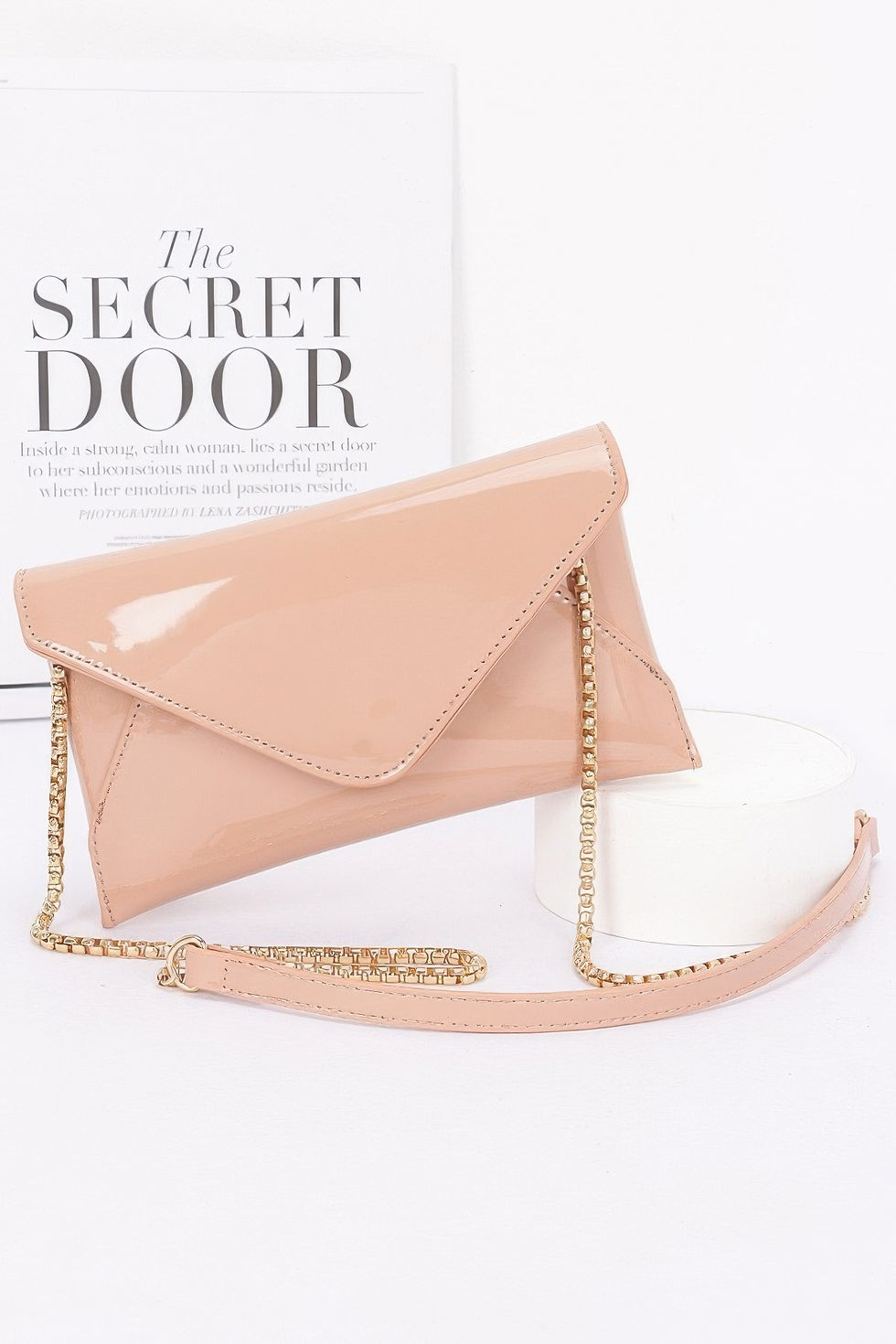 Thumbnail: Enamel Envelope Clutch