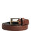 Thumbnail: Dolce & Gabbana Men Brown Leather Classic Metal Buckle Belt