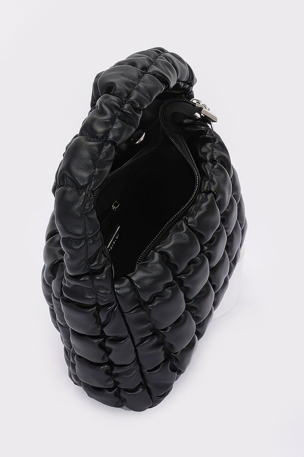Thumbnail: Quilted Faux Leather Padded Handle Bag