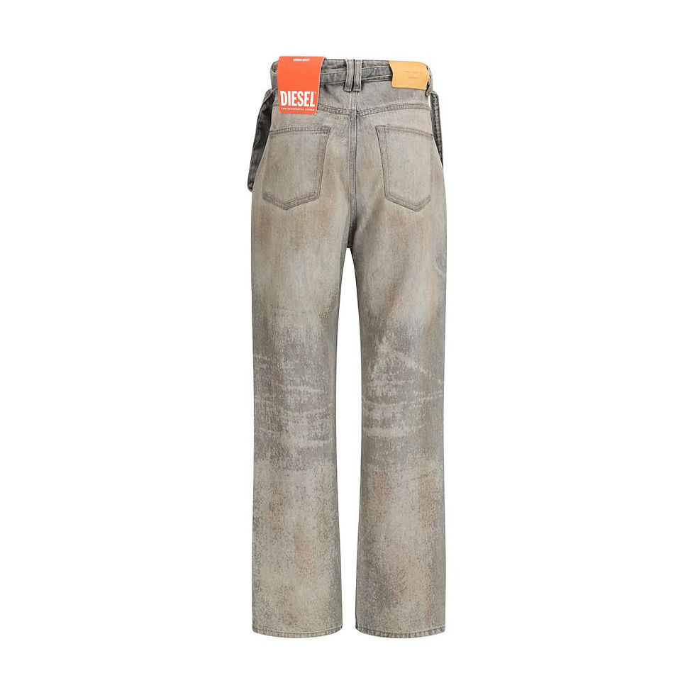 Thumbnail: Diesel Gray Cotton Slim Fit Jeans