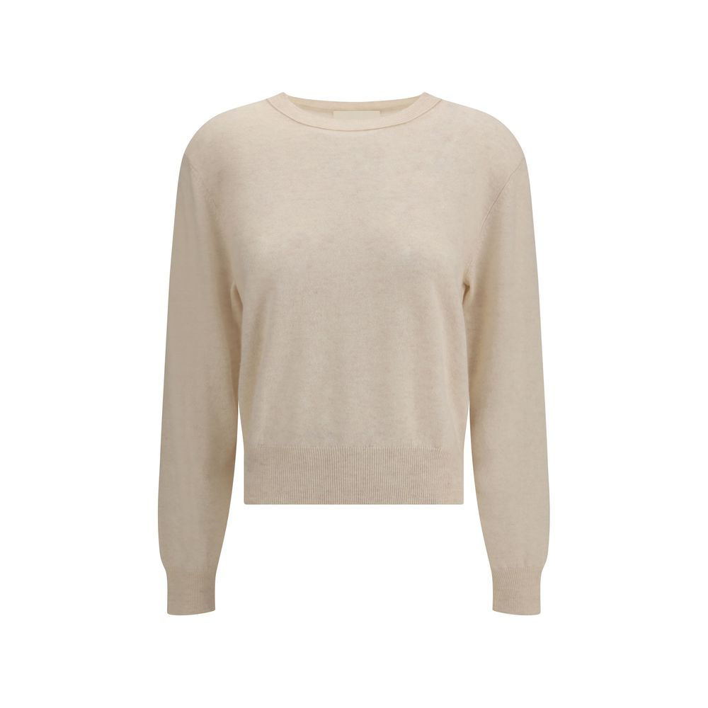 Lisa Yang Beige Fleece Wool Sweatshirt