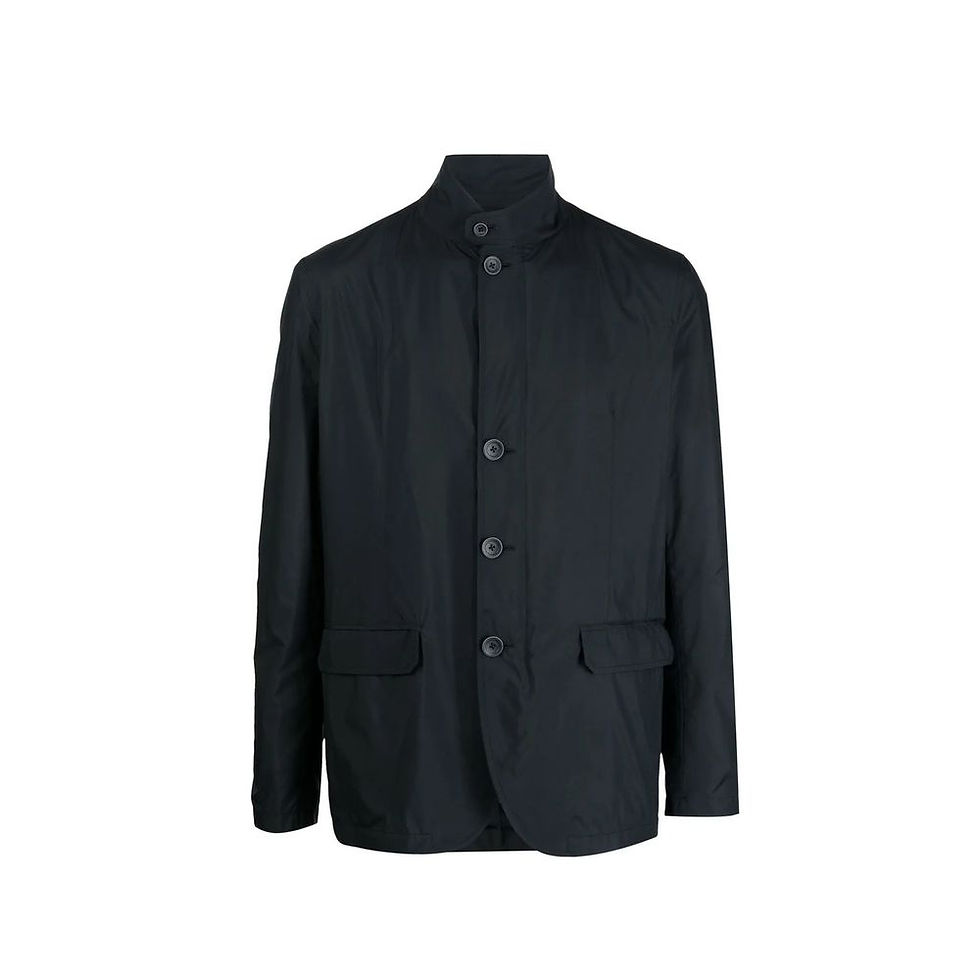 Thumbnail: Herno Black Polyester Coat