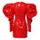 Thumbnail: Dolce & Gabbana Red Patent Leather Puff Sleeves Mini Dress