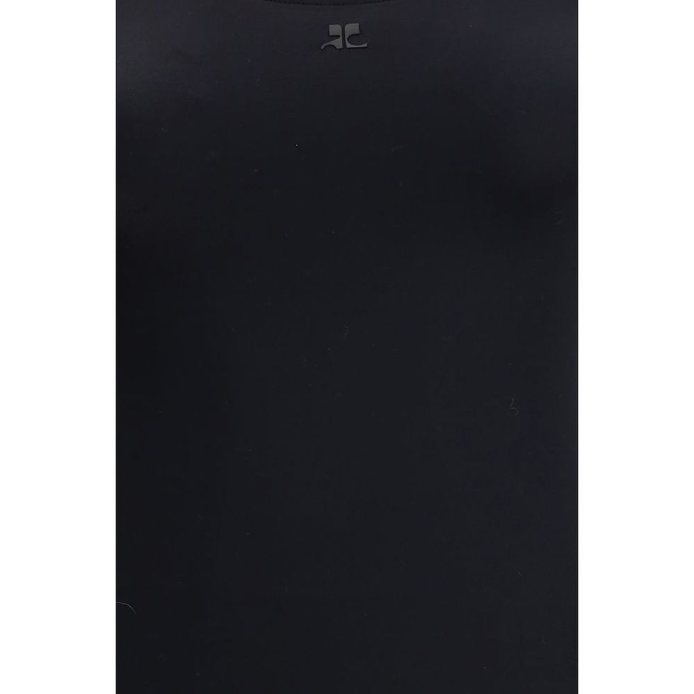Thumbnail: Courrèges Black Elastane One-Piece Swimsuit