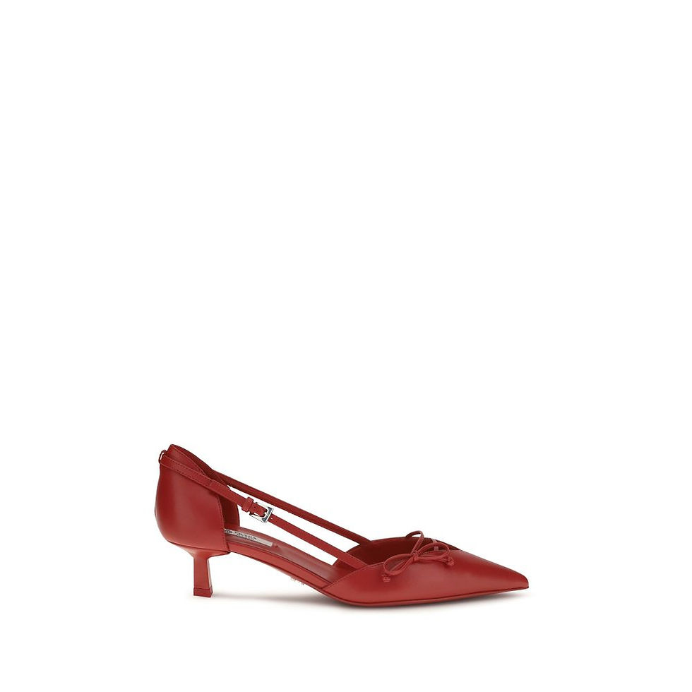 Thumbnail: Prada Multicolor Goatskin High Heel Pumps