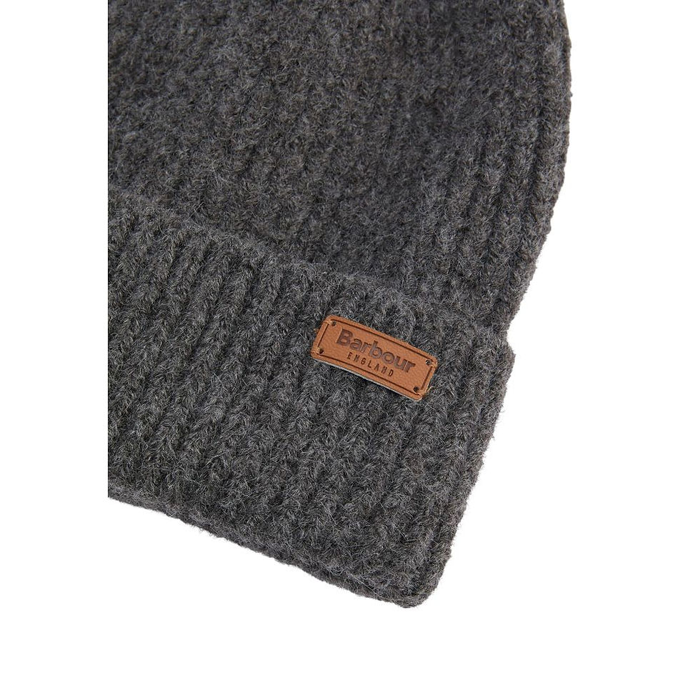 Thumbnail: Barbour Gray Polyester Beanie