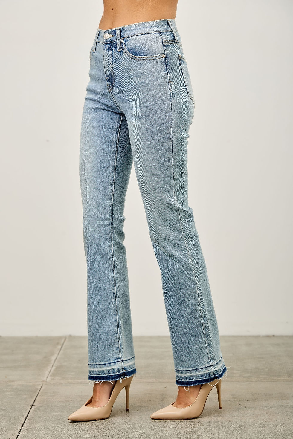 Thumbnail: Mid Rise Flare With Released Hem