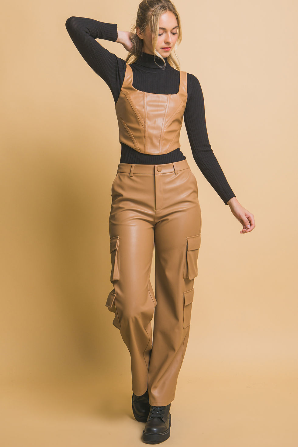 Thumbnail: Faux leather corsetry