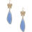 Thumbnail: Fashion Butterfly Clear Stone Dangle Earring