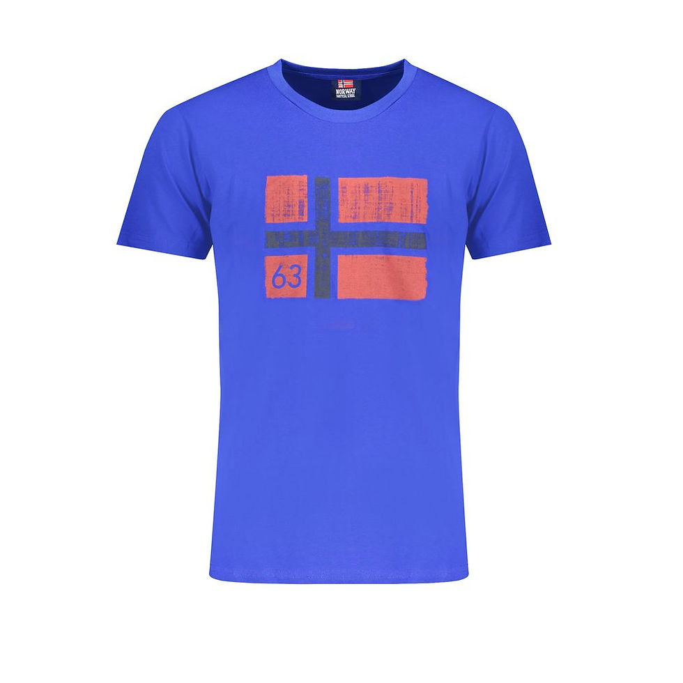 Thumbnail: Norway 1963 Blu Cotton Men T-Shirt