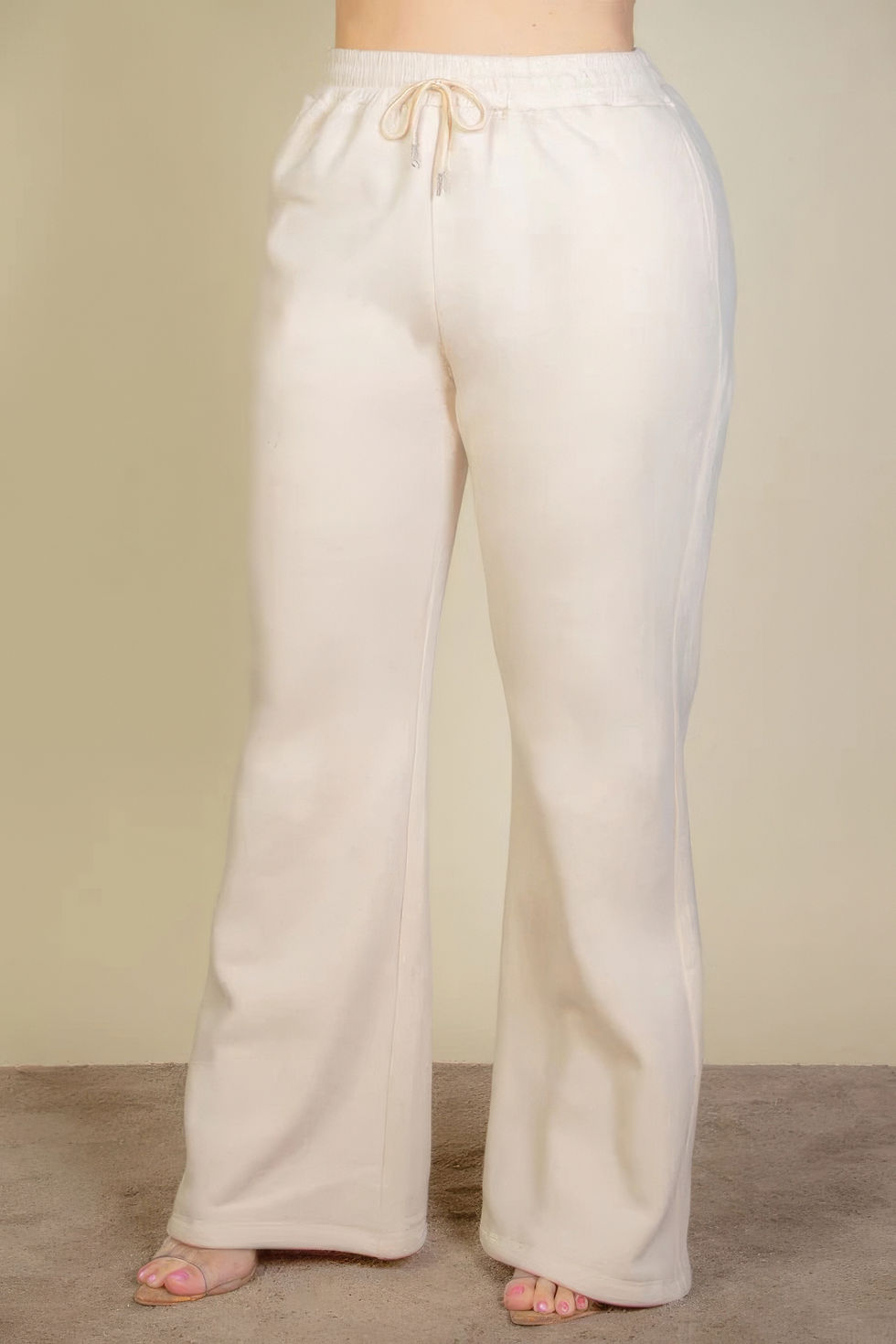 Thumbnail: Plus Size Drawstring Waist Slant Pocket Sweatpants