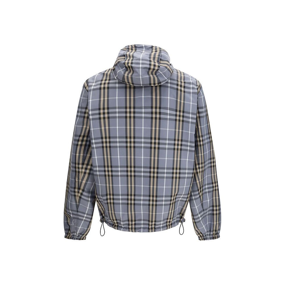 Thumbnail: Burberry Blue Polyester Shell Jacket
