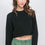 Thumbnail: Wool Blend Cropped Sweater Top